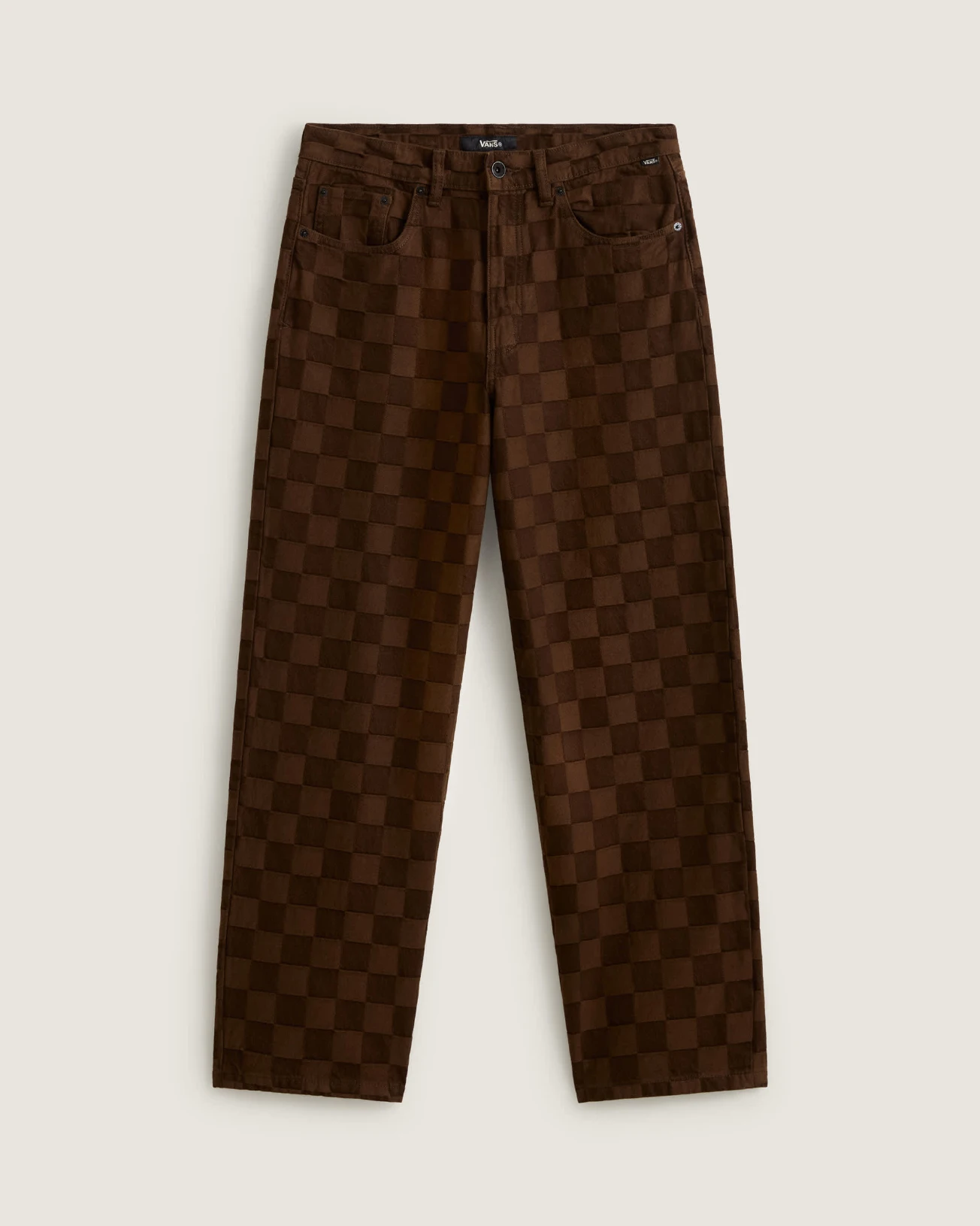 VANS - מכנס ג'ינס ארוך Check-5 Baggy – V00PQH3N1 – demitasse – 1