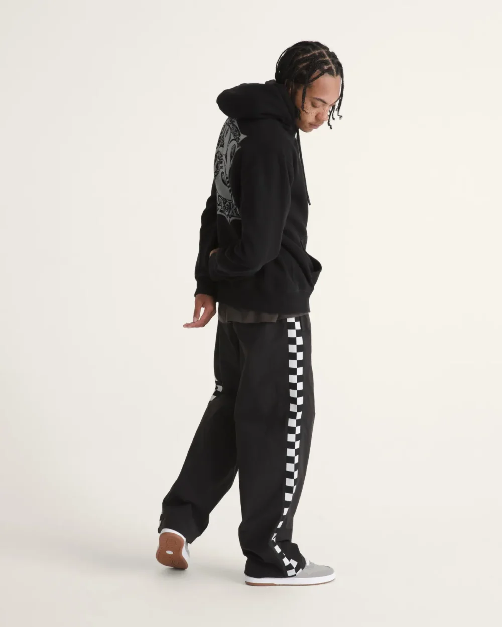 VANS - מכנס ארוך Ronnie Track – V00U49BLK – black – 4