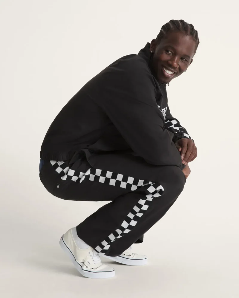 VANS - מכנס ארוך Ronnie Track – V00U49BLK – black – 5