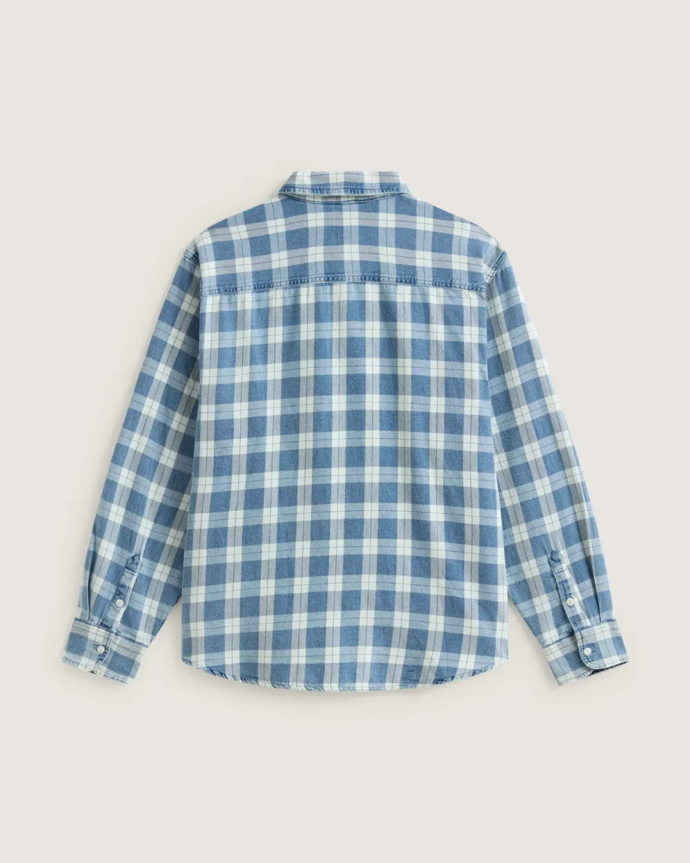 VANS - חולצה מכופתרת ארוכה Lawson Vintage Indigo – V00U56HEC – bleach-indigo – 1