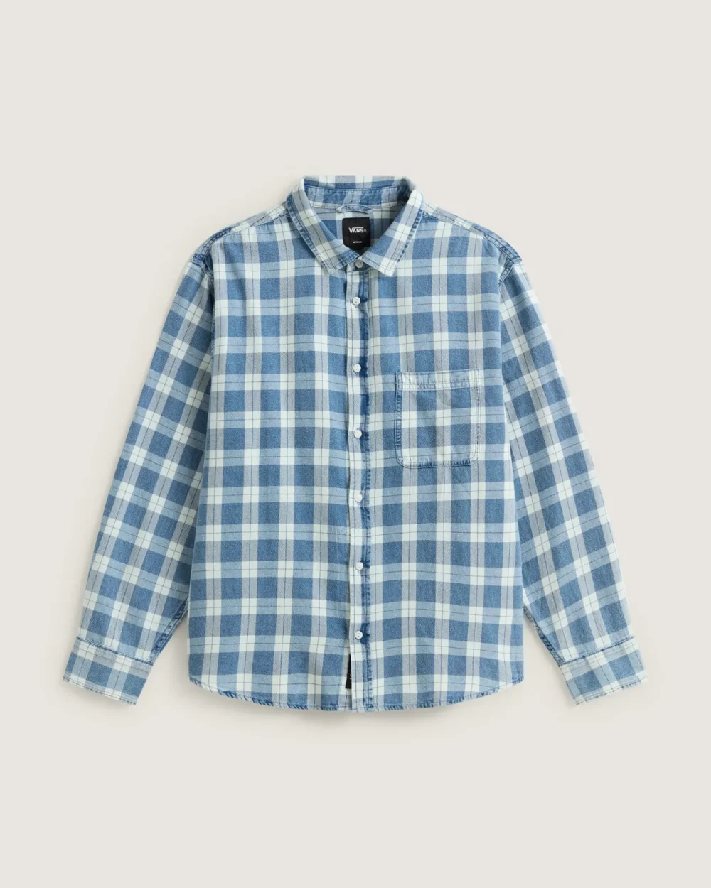 VANS - חולצה מכופתרת ארוכה Lawson Vintage Indigo – V00U56HEC – bleach-indigo – 1