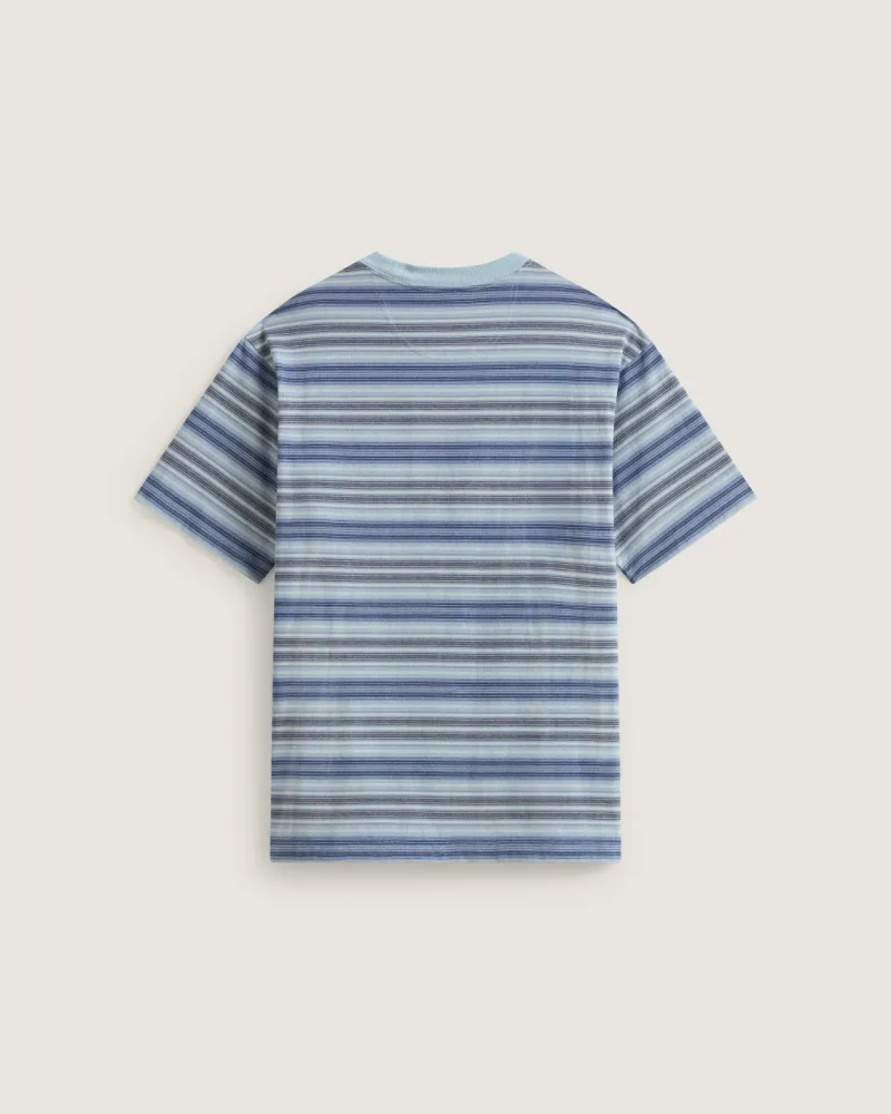 VANS - חולצת טי קצרה Ringer Striped Knit – V00U59H90 – soft-slate – 1