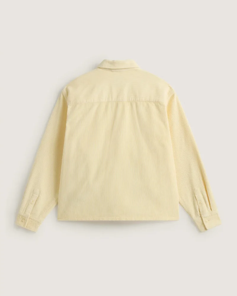 VANS - חולצה מכופתרת ארוכה Martinez Cord – V00UBQGRZ – almond-crisp – 1