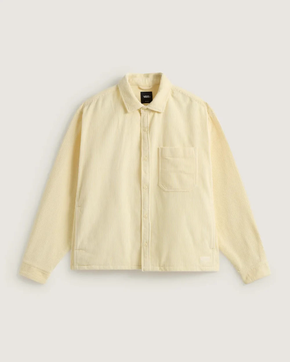 VANS - חולצה מכופתרת ארוכה Martinez Cord – V00UBQGRZ – almond-crisp – 1