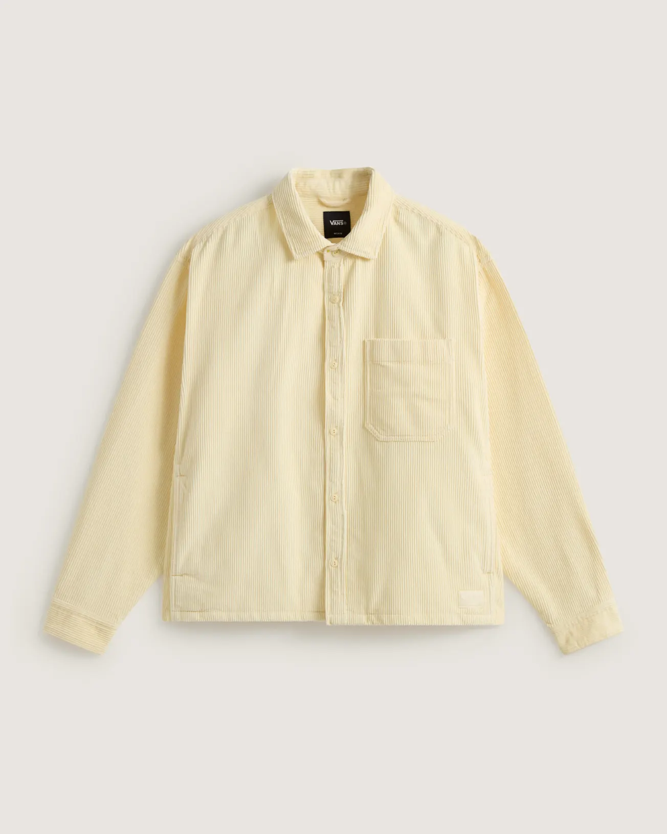 VANS - חולצה מכופתרת ארוכה Martinez Cord – V00UBQGRZ – almond-crisp – 1