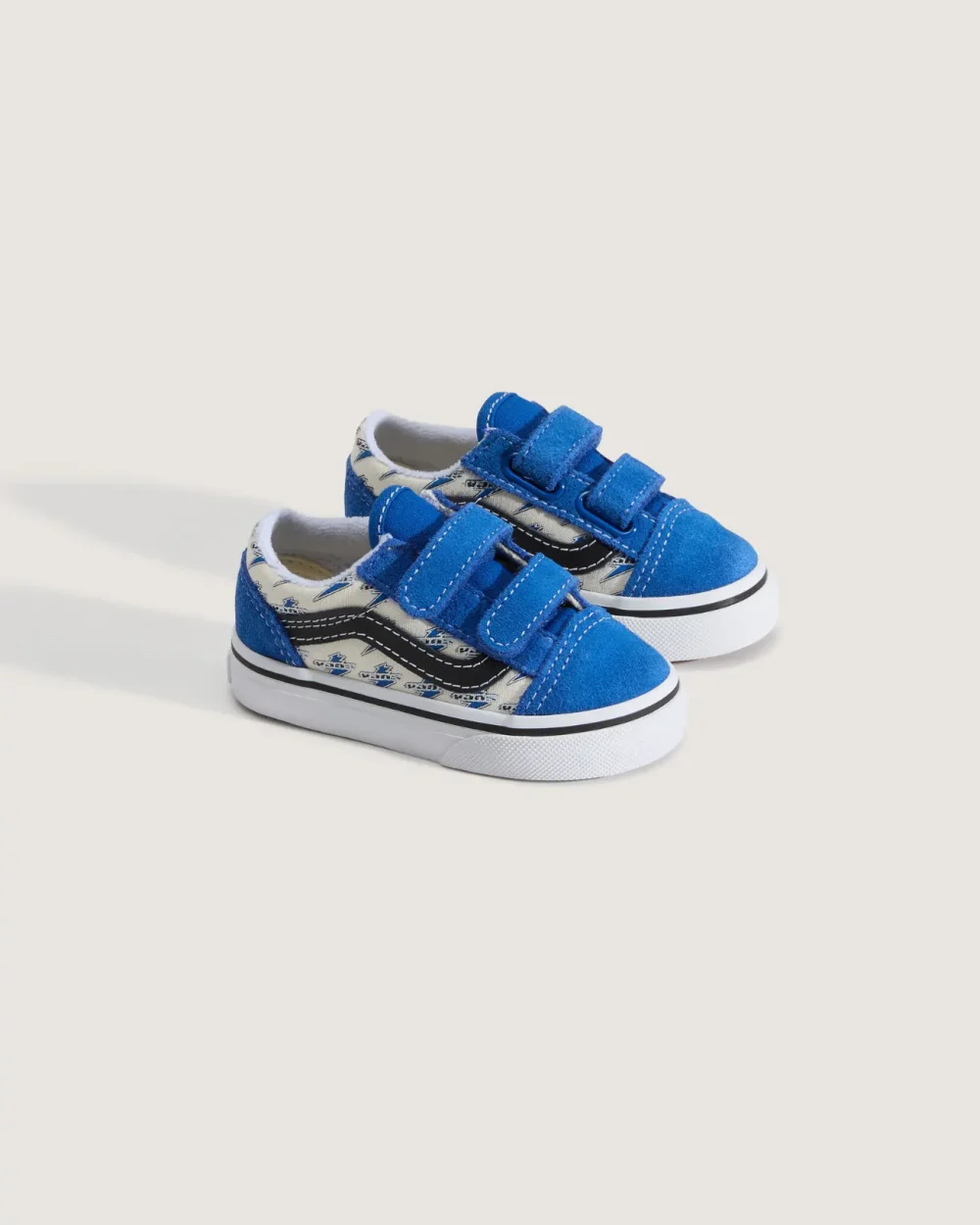 VANS - נעלי סניקרס לילדים Old Skool V (גיל 1-4) – V00VB20FG – classic-blue-true-white – 1