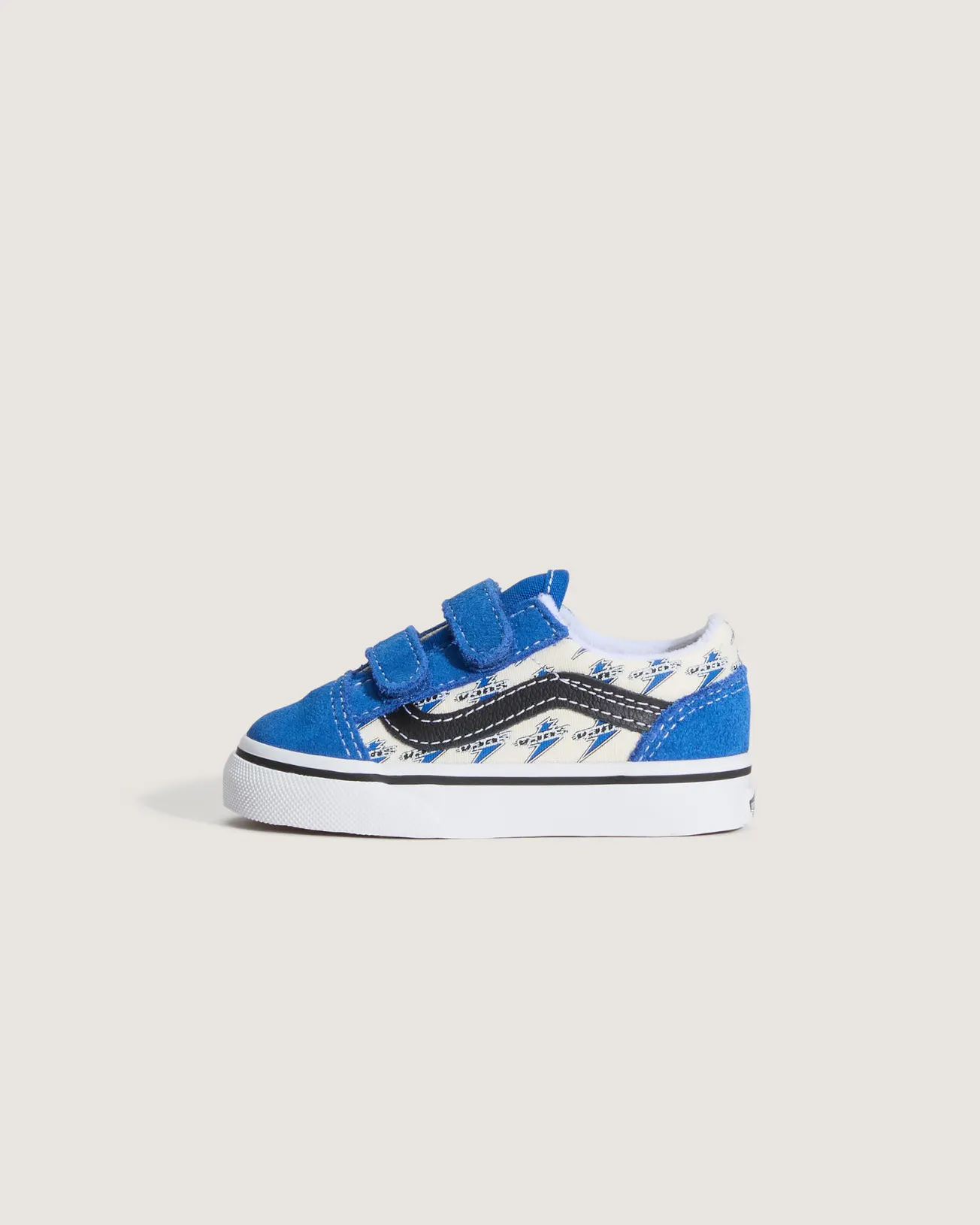 VANS - נעלי סניקרס לילדים Old Skool V (גיל 1-4) – V00VB20FG – classic-blue-true-white – 1