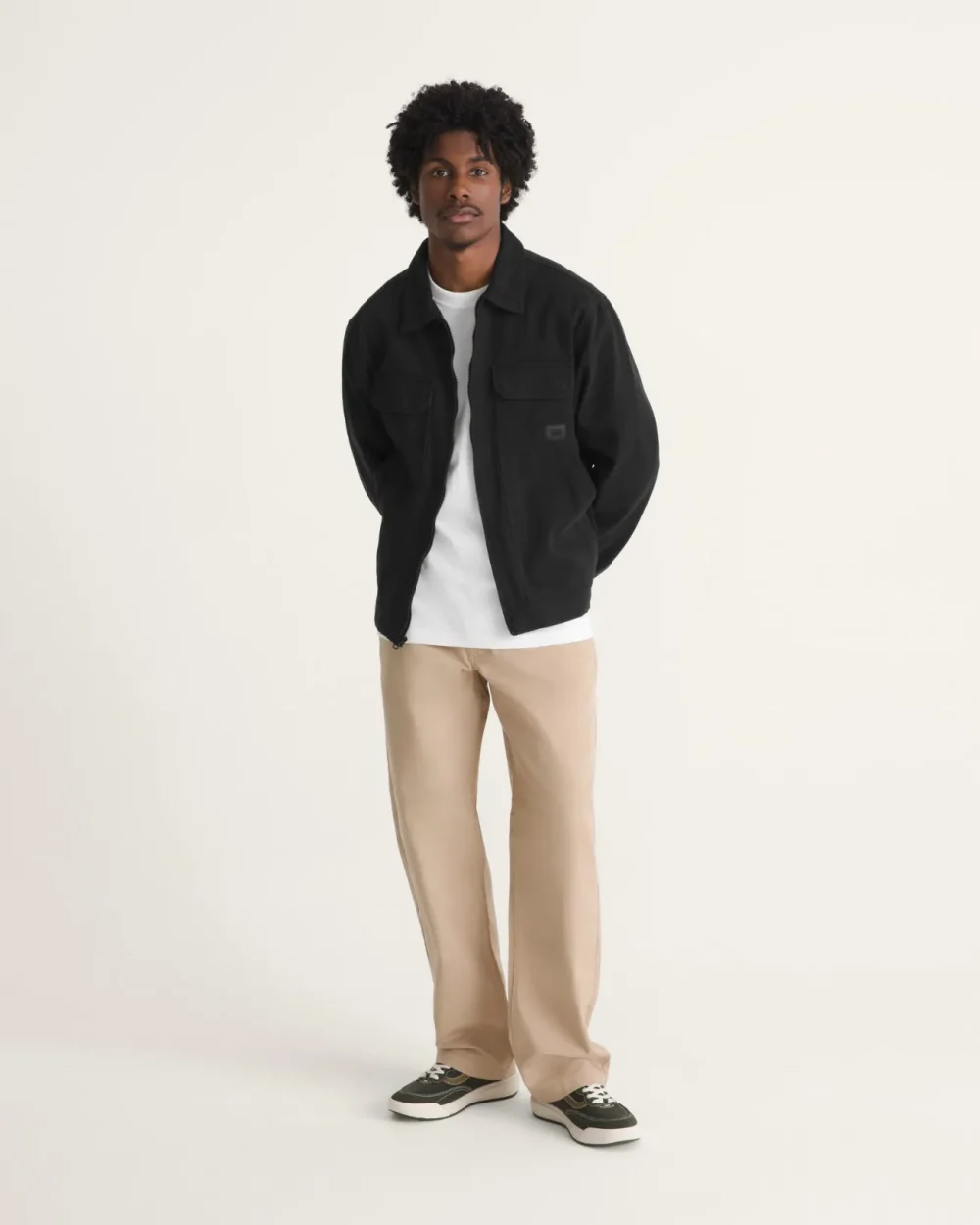 VANS - ג'קט McAvoy II Zip Station – V00W50BLK – black – 4