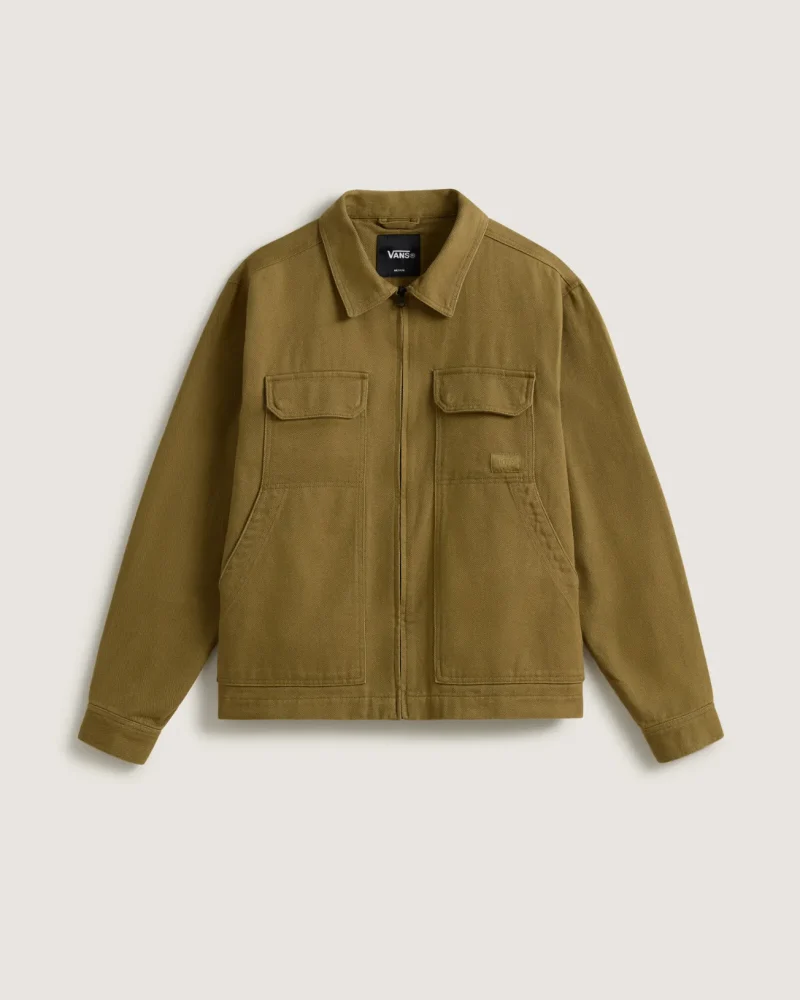 VANS - ג'קט McAvoy II Zip Station – V00W50OVB – olive-brown – 1