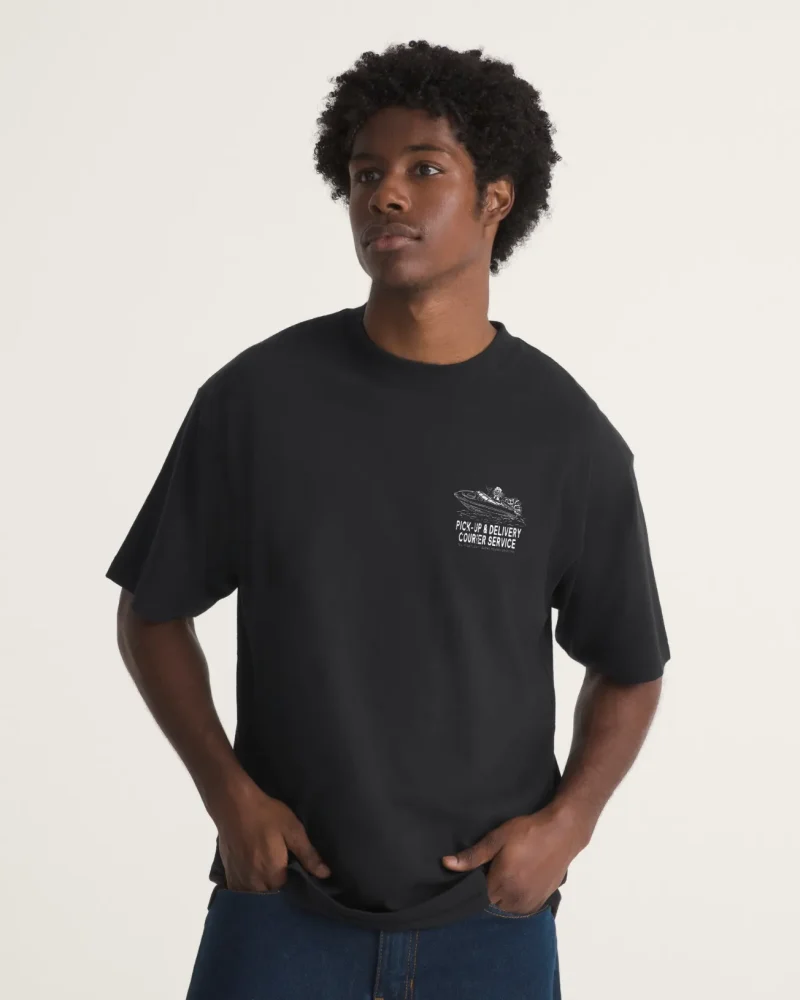 VANS - חולצת טי קצרה Pauly's Delivery – V00X27BLK – black – 2
