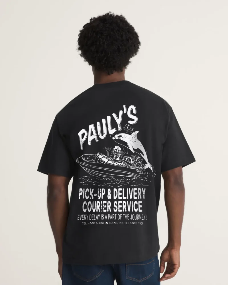 VANS - חולצת טי קצרה Pauly's Delivery – V00X27BLK – black – 3