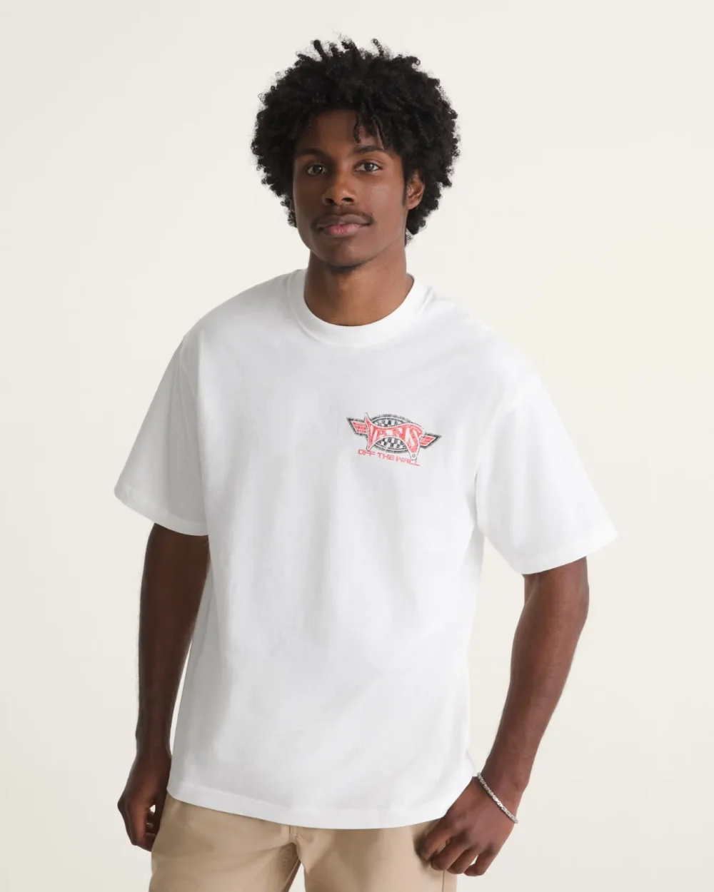 VANS - חולצת טי קצרה Faded Glory – V00X2AWHT – white – 2