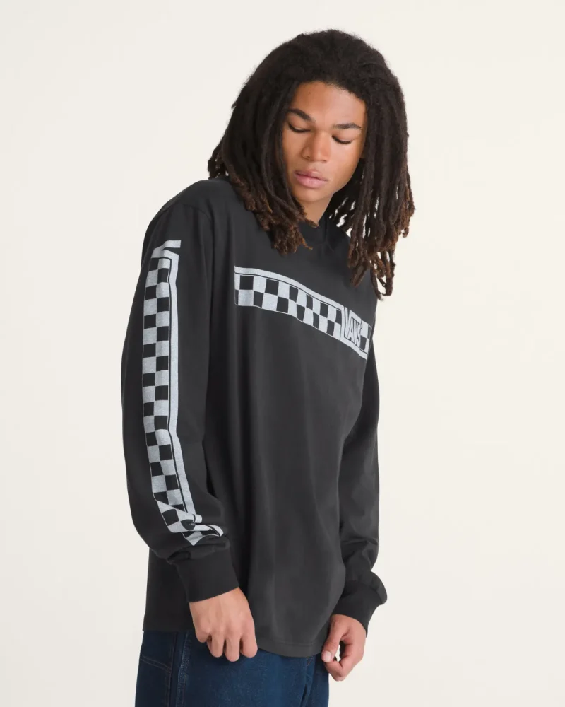 VANS - חולצת טי ארוכה Vans Racing – V00X2BBLK – black – 2