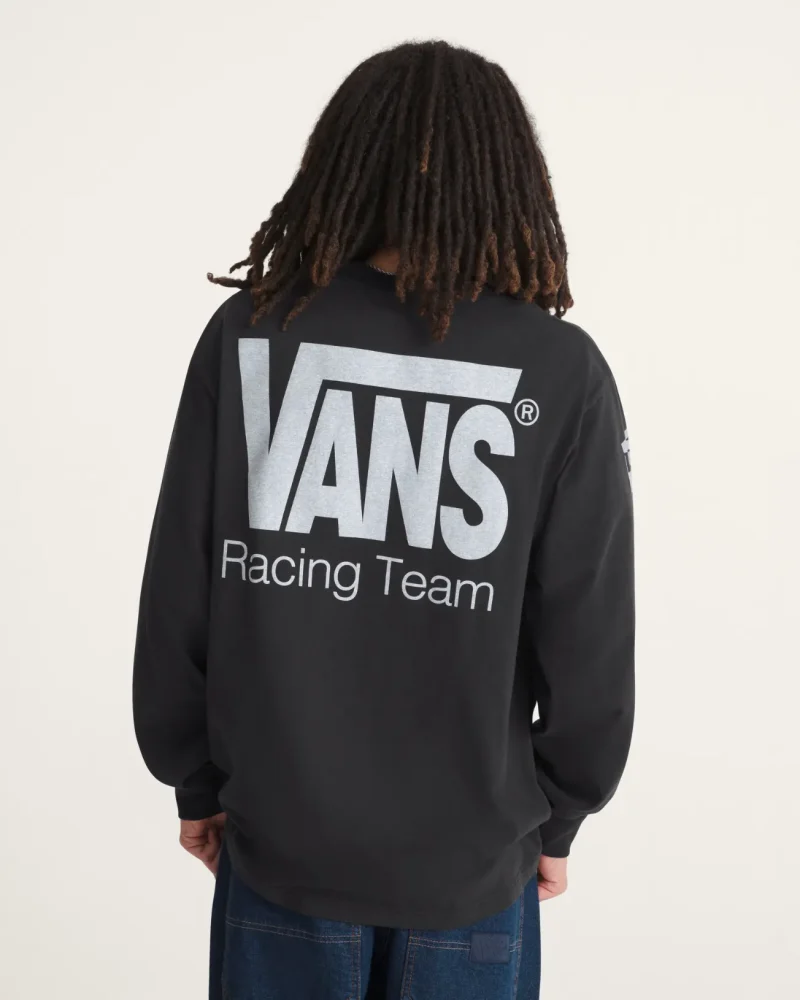 VANS - חולצת טי ארוכה Vans Racing – V00X2BBLK – black – 3