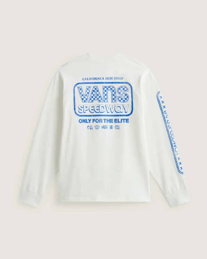 VANS - חולצת טי ארוכה Vans Speedway – V00X2GFS8 – marshmallow – 1