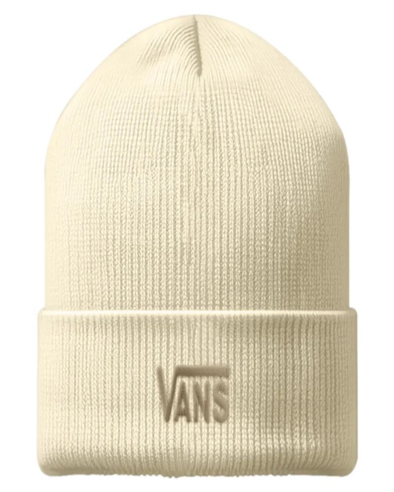 VANS - כובע גרב Stretch Logo Tall Cuff – V00X6AGRZ – almond-crisp – 1