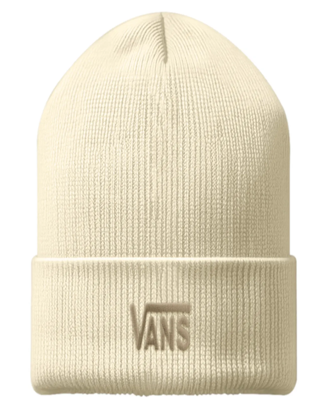 VANS - כובע גרב Stretch Logo Tall Cuff – V00X6AGRZ – almond-crisp – 1