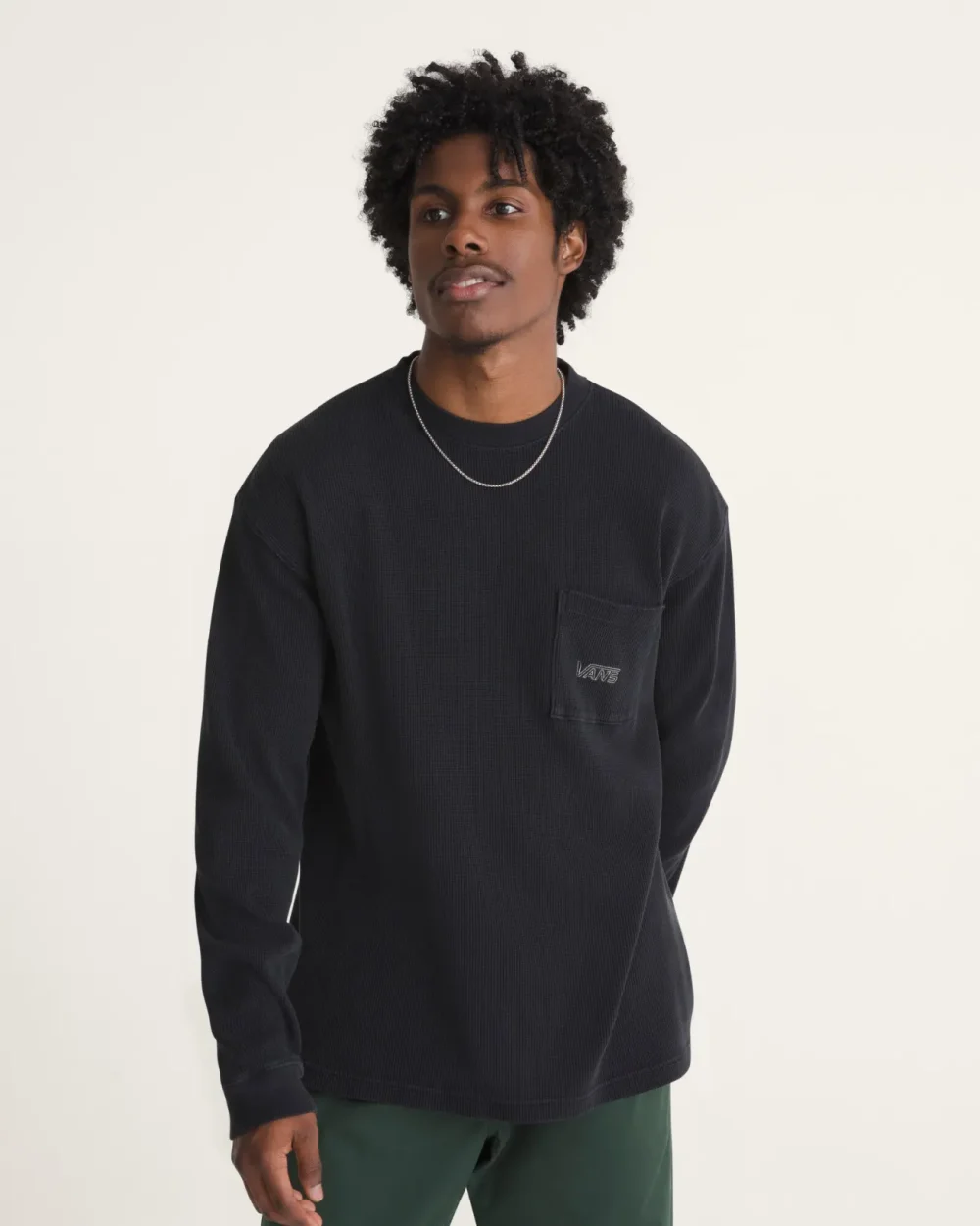 VANS - חולצה ארוכה Core Thermal – V00XG2BLK – black – 2