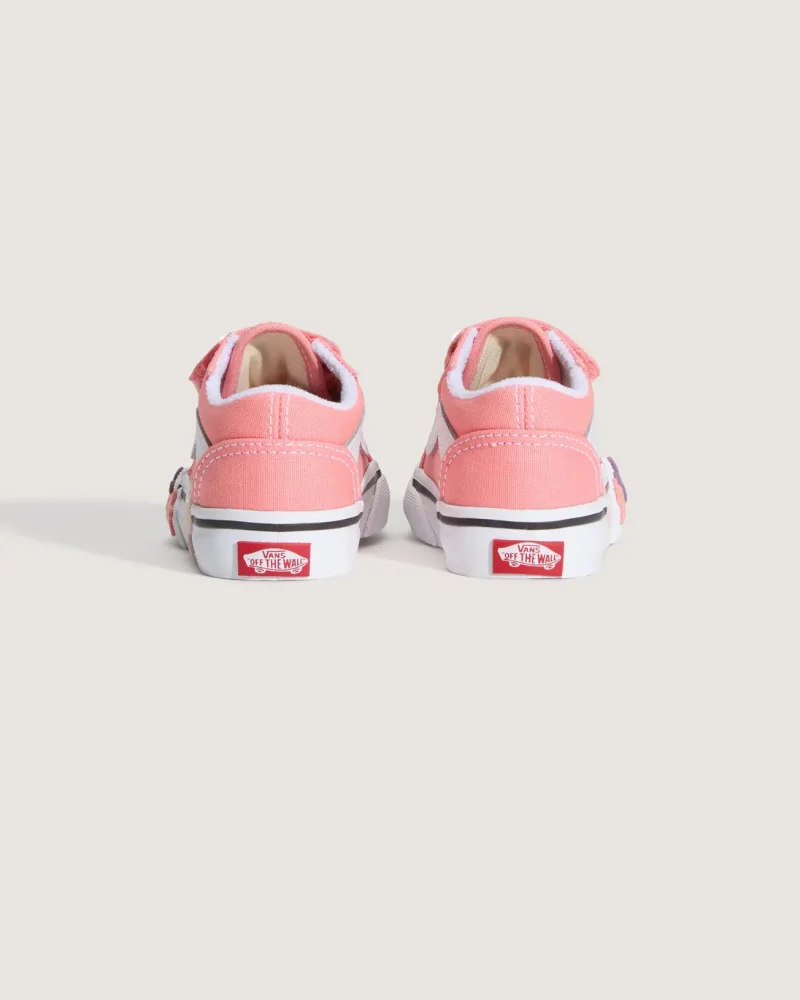 VANS - נעלי סניקרס לילדים Old Skool V (גיל 1-4) – V00Z5XGSB – sunset-blush-pink – 3