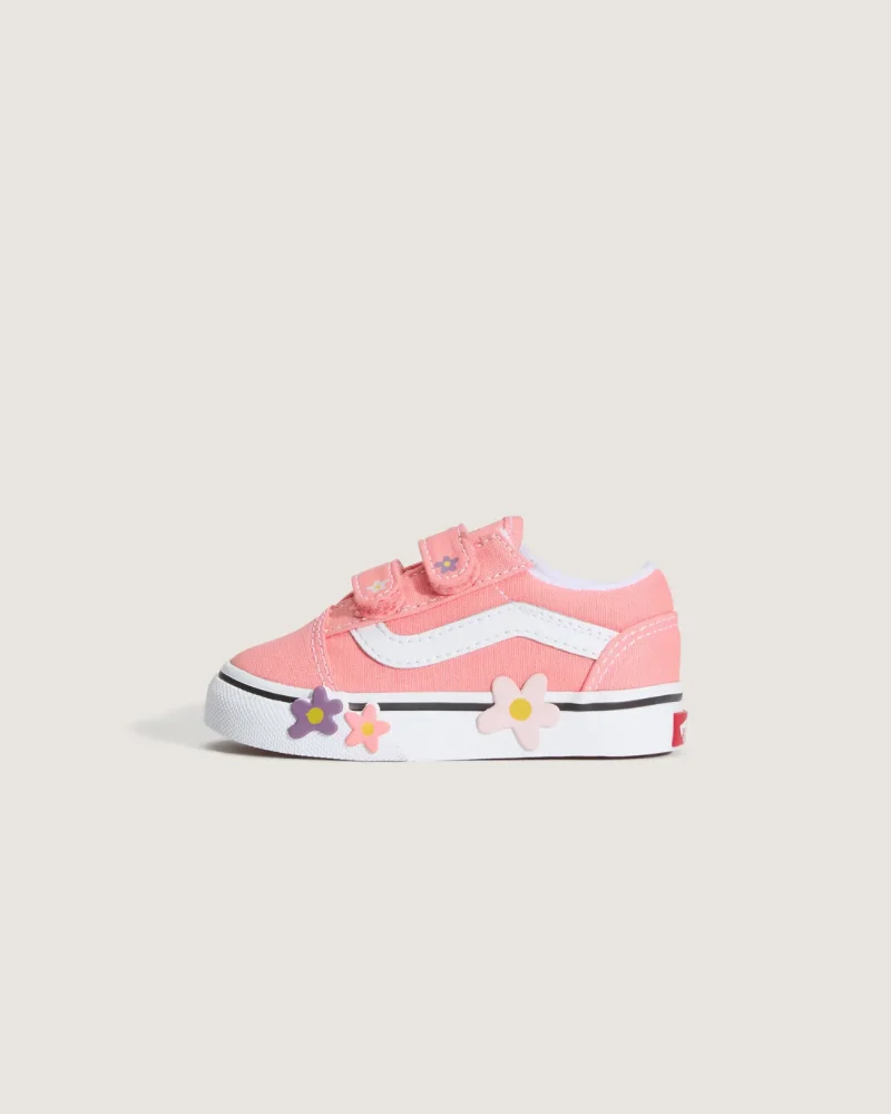 VANS - נעלי סניקרס לילדים Old Skool V (גיל 1-4) – V00Z5XGSB – sunset-blush-pink – 1
