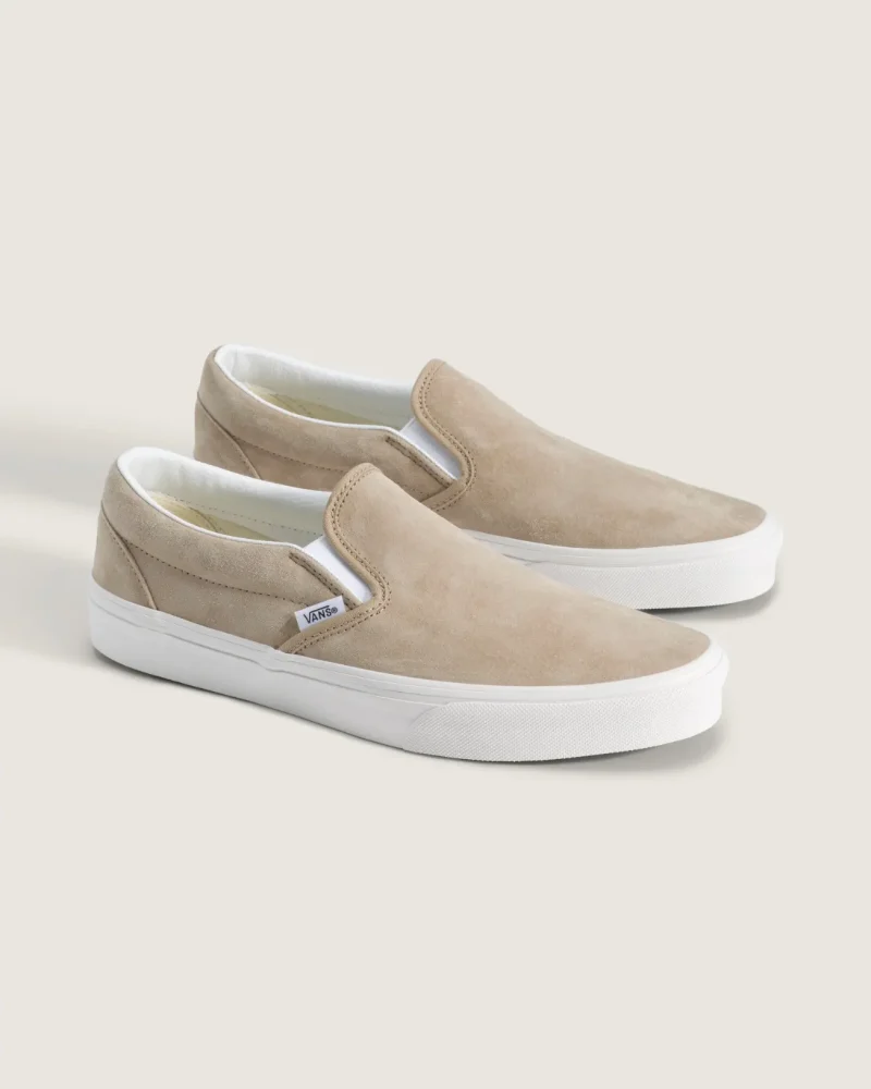 VANS - נעלי סניקרס Classic Slip-On – V00Z7A4MG – pig-suede-incense – 1
