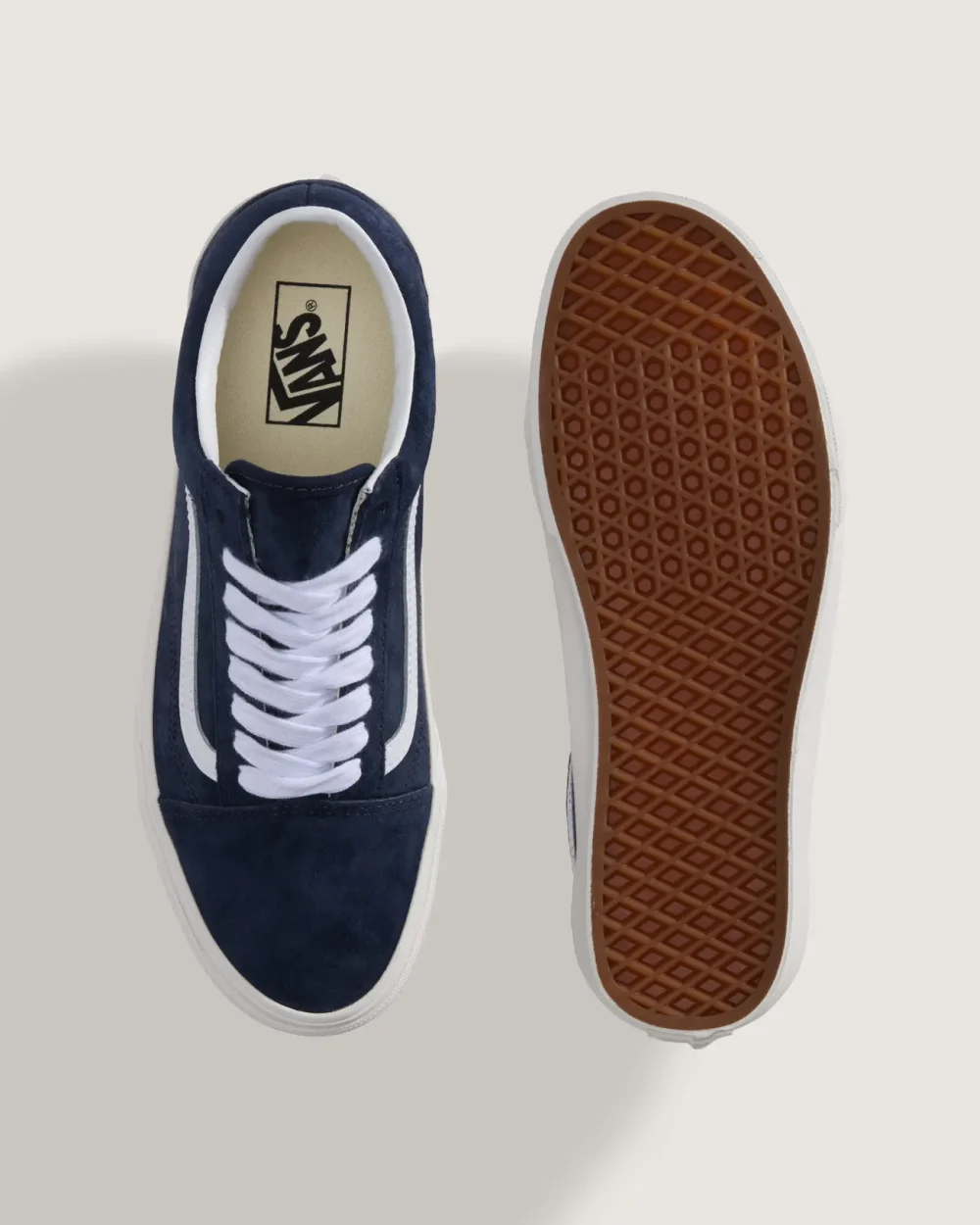 VANS - נעלי סניקרס Old Skool – V00Z90JDU – pig-suede-parisian-night – 2