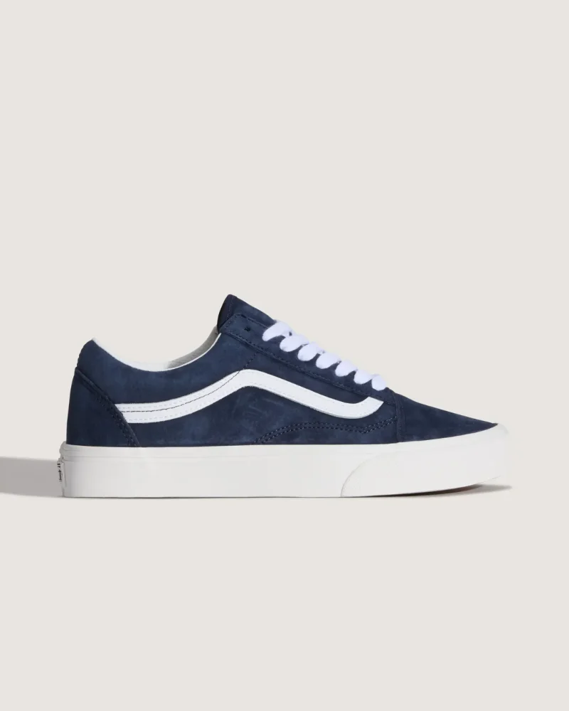 VANS - נעלי סניקרס Old Skool – V00Z90JDU – pig-suede-parisian-night – 4
