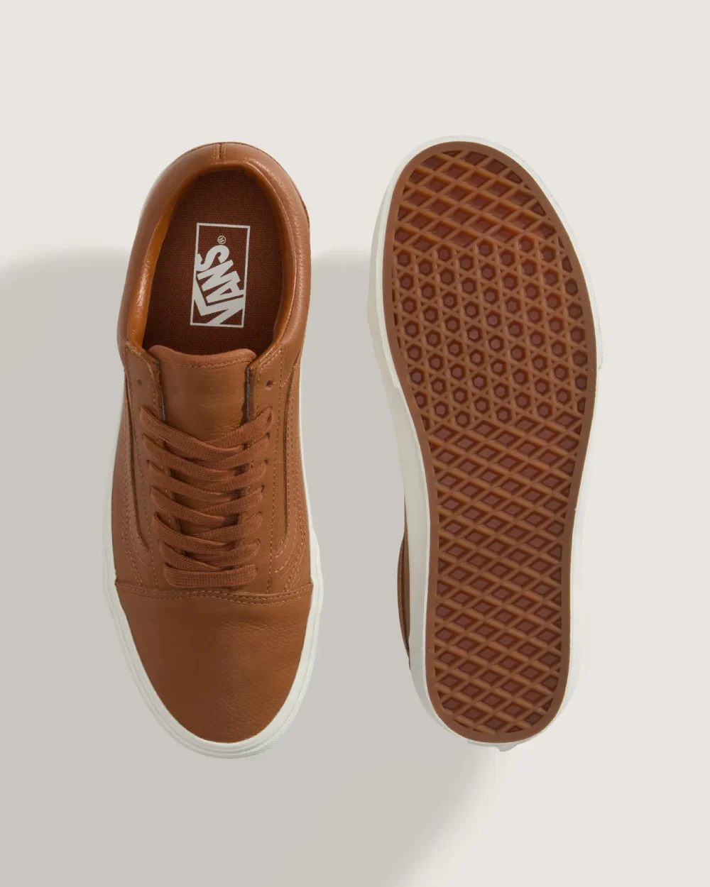 VANS - נעלי סניקרס Old Skool – V00Z90N1Z – leather-glazed-ginger – 2