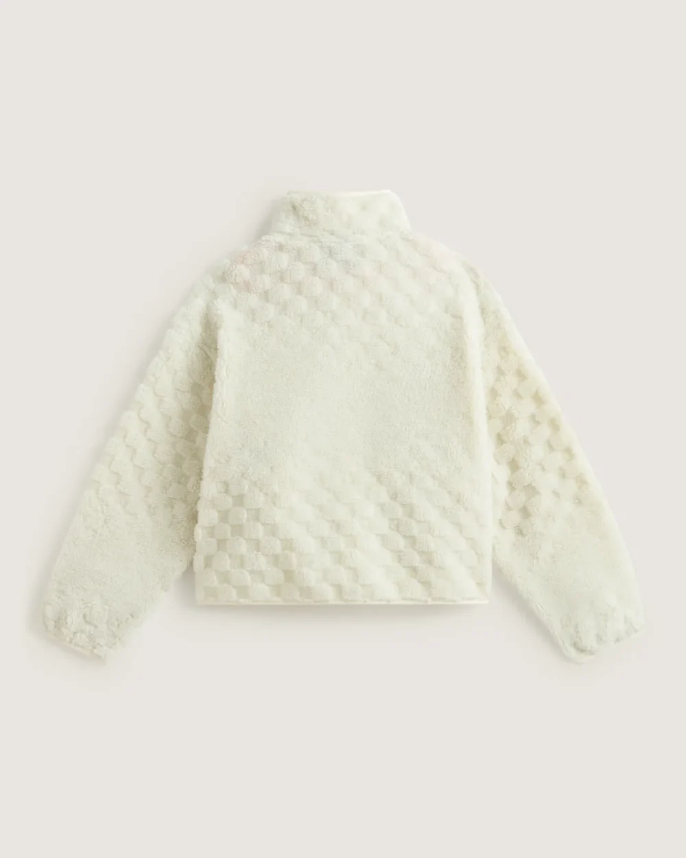 VANS - ג'קט פליס Queens High Pile Jacket – V010CXFS8 – marshmallow – 1