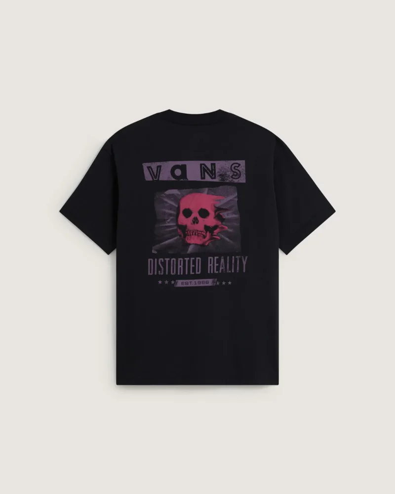 VANS - חולצת טי קצרה Distorted Reality – V010FQBLK – black – 1