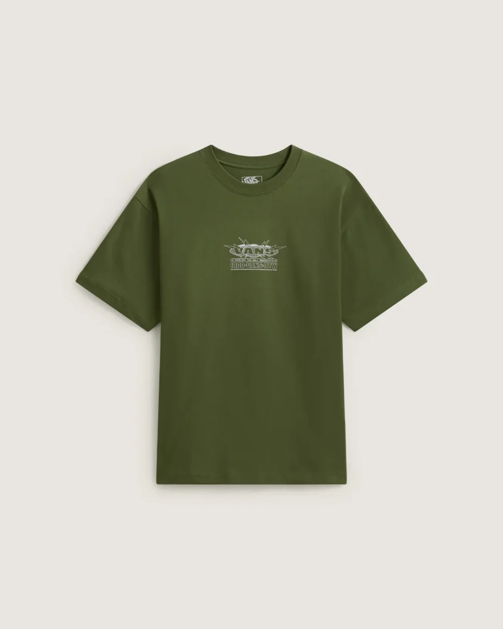 VANS - חולצת טי קצרה Vans Hotline Radio – V010FWGRK – green-balsam – 1