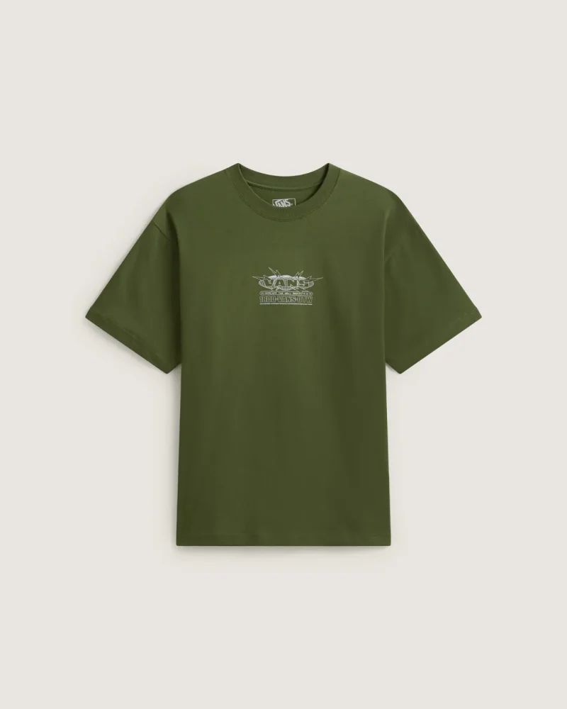 VANS - חולצת טי קצרה Vans Hotline Radio – V010FWGRK – green-balsam – 1