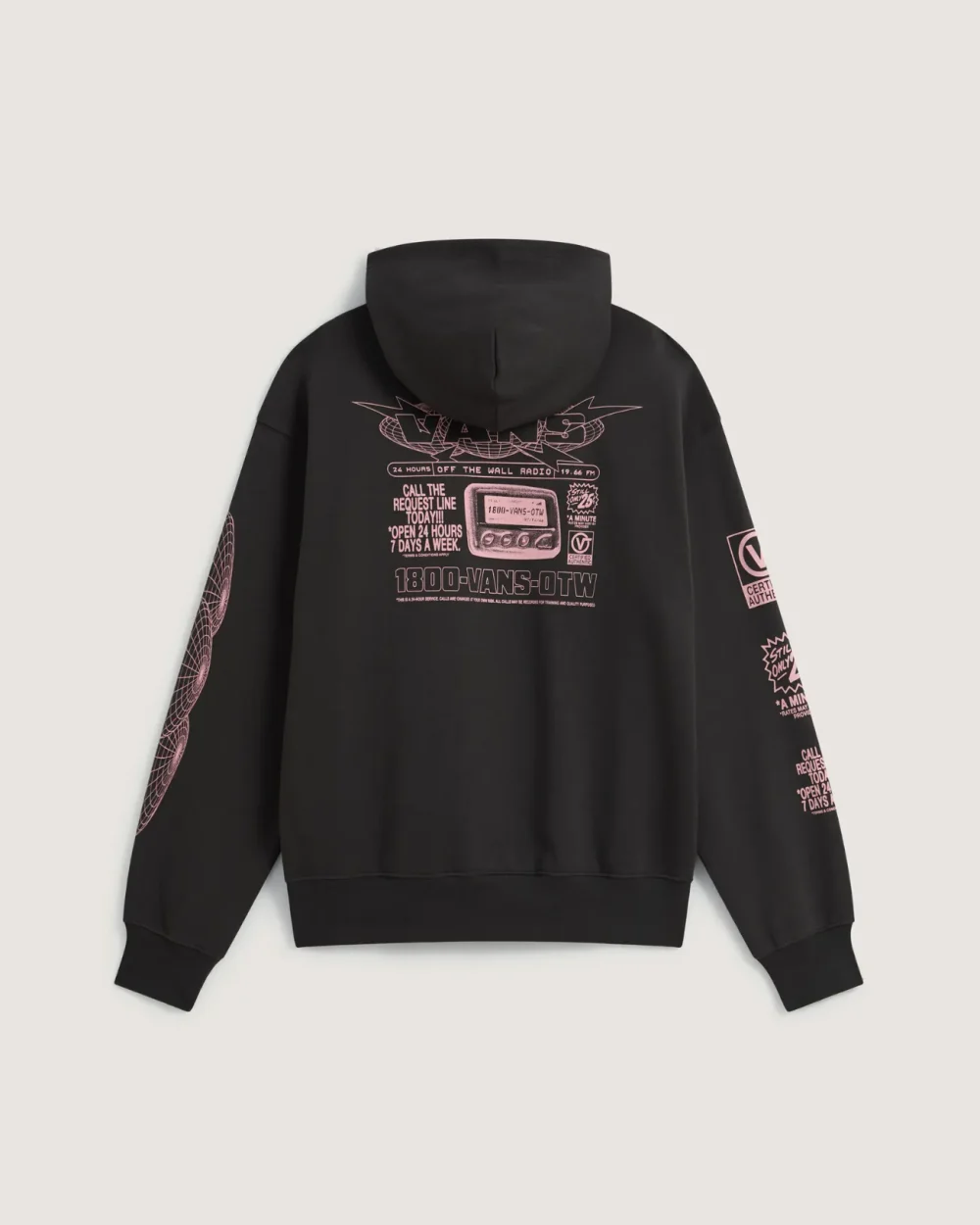 VANS - קפוצ'ון Vans Hotline Radio – V010GKEMV – faded-black – 1