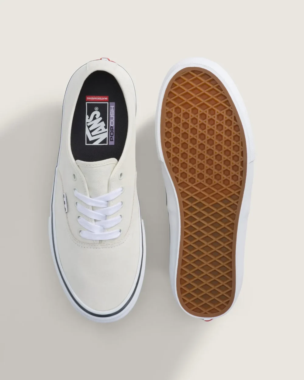 VANS - נעלי סניקרס Skate Authentic – VA5FC8XQL – white-gunmetal – 2